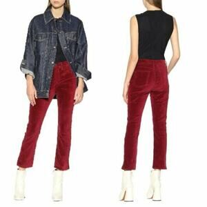 3x1 Higher Ground Cropped Stretch-cotton Velvet 25